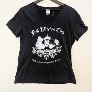 Disney Bad Witches Club Evil queens Graphic T-Shirt Movies Halloween Great Used